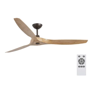 FARO 33519 - Ventilador de techo MOREA marrón Ø 152 cm + control remoto