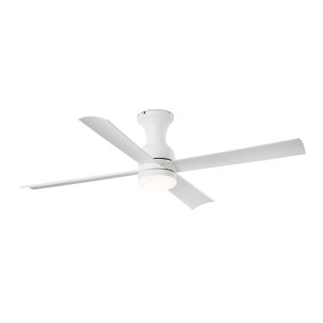 FARO 33756 - Ventilador de techo LED FRASER LED/16W/230V blanco d. 120 cm + control remoto