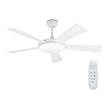 FARO 33803 - Ventilador de techo LED SAONA LED/24W/230V blanco Ø 132 cm + Control remoto