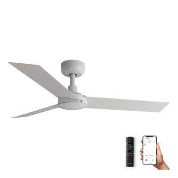 FARO 34288WP - Ventilador de techo CRUISER S blanco diá. 106 cm SMART + control remoto