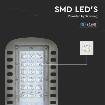 Farola LED SAMSUNG CHIP LED/30W/230V 4000K gris