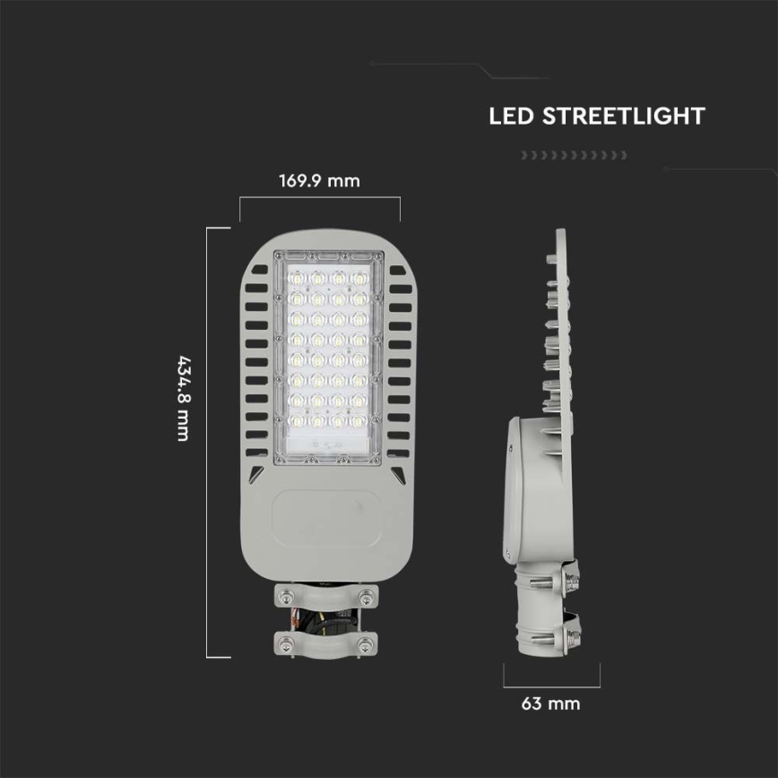 Farola LED SAMSUNG CHIP LED/50W/230V 6500K gris