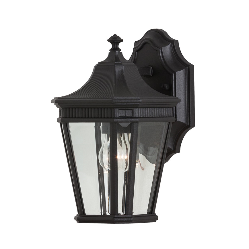 Feiss - Aplique de exterior COTSWOLD LANE 1xE27/100W/230V IP44 negro