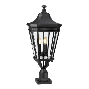 Feiss - Lámpara de exterior COTSWOLD LANE 3xE14/60W/230V IP44 negro