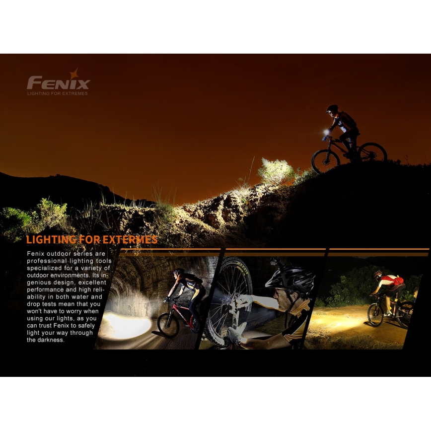 Fenix BC05RV20 - Luz de bicicleta recargable LED LED/USB IP66 15 lm 120 h