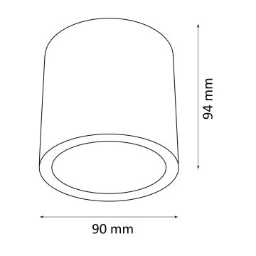 Foco de exterior OHIO 1xGU10/10W/230V IP54 negro