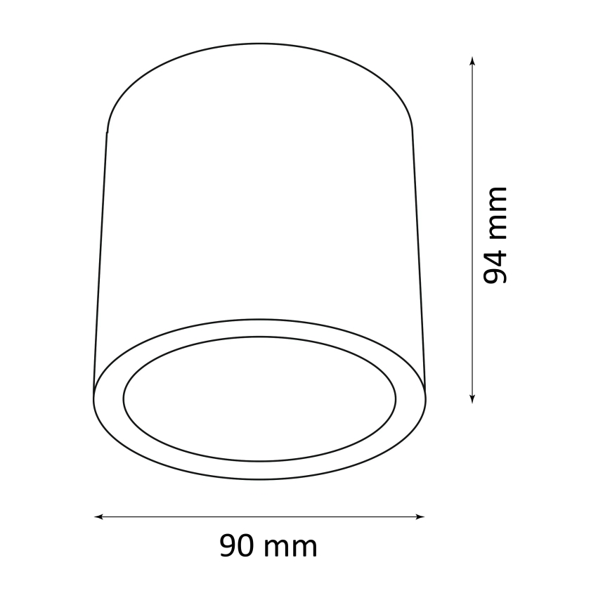 Foco de exterior OHIO 1xGU10/10W/230V IP54 negro