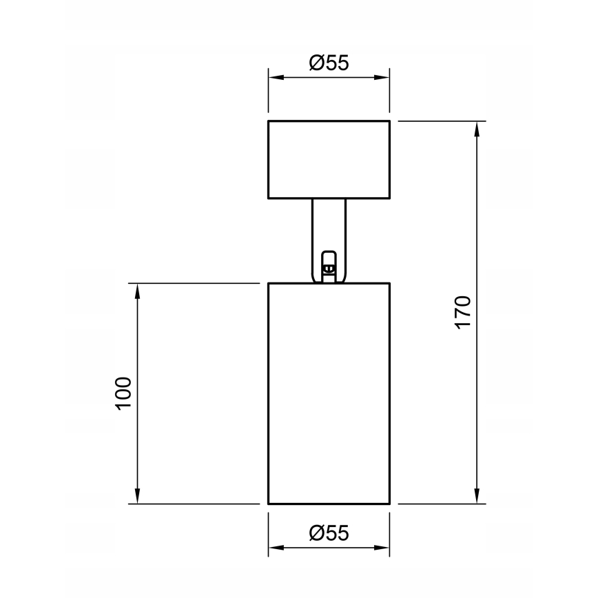 Foco de pared ANGIE 1xGU10/35W/230V blanco