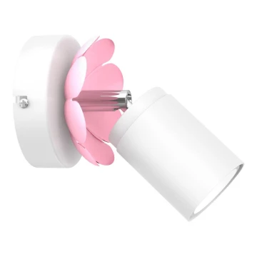 Foco de pared FLOWER 1xGU10/8W/230V blanco