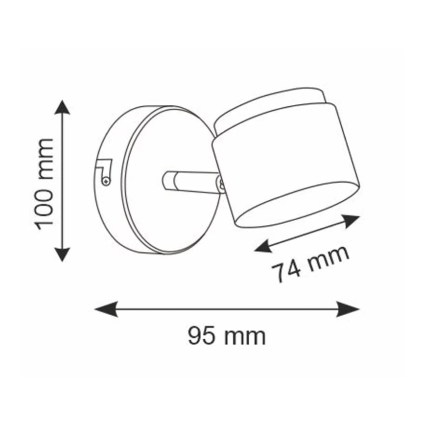 Foco de pared LED KUBIK LED/4,2W/230V blanco