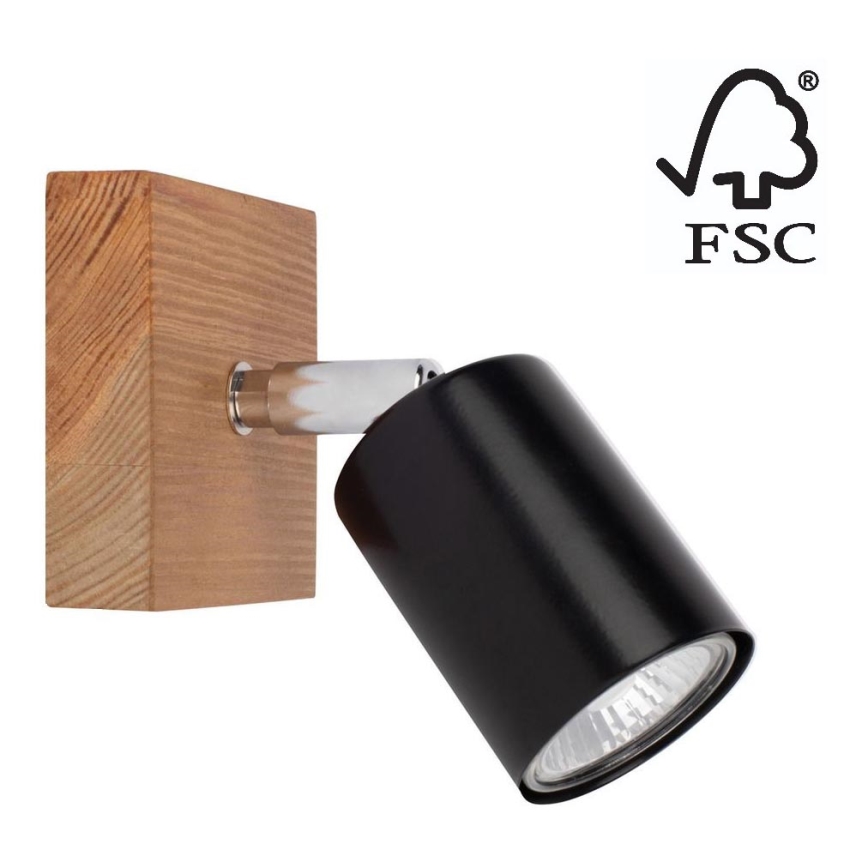 Foco de pared MANARA 1xGU10/5W/230V pino - Certificado FSC