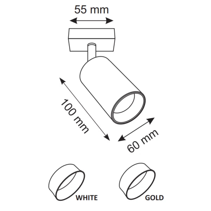 Foco de pared MARIBEL 1xGU10/10W/230V blanco