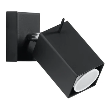 Foco de pared MERIDA 1xGU10/40W/230V negro