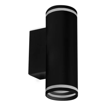 Foco de pared PARÍS 2xGU10/10W/230V IP20 negro