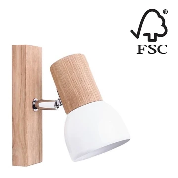 Foco de pared SVENDA 1xE27/60W/230V - Certificado FSC