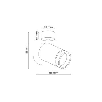 Foco JET 1xGU10/10W/230V blanco