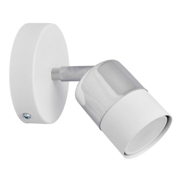 Foco LED de pared TUBSSON 1xGU10/4,8W/230V blanco/cromo brillante