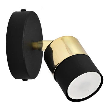 Foco LED de pared TUBSSON 1xGU10/4,8W/230V negro/dorado