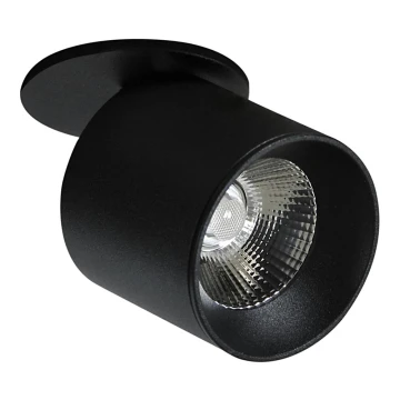 Foco LED empotrable HARON 1xLED/10W/230V negro