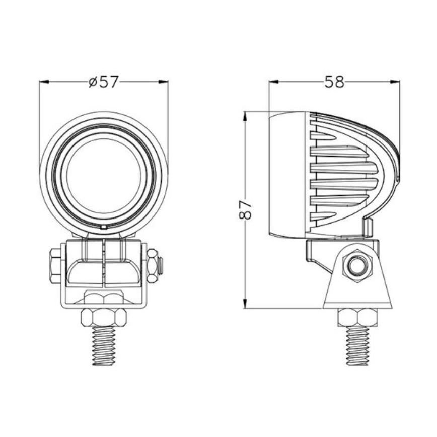 Foco LED para coche OSRAM LED/10W/10-30V IP68 5700K