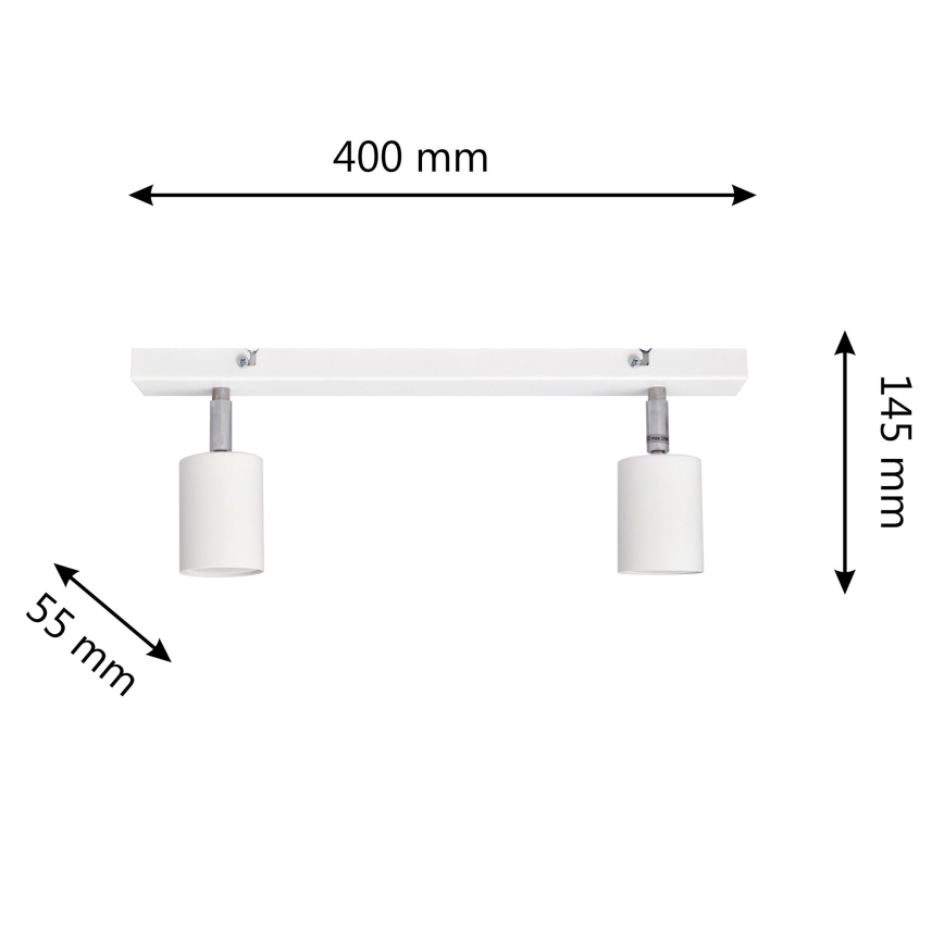 Foco LED TUNE 2xGU10/6,5W/230V blanco