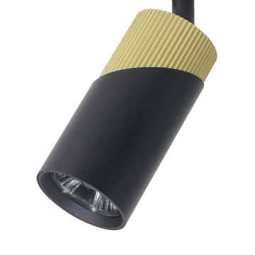 Foco NEO para sistema de rieles 1xGU10/8W/230V negro/dorado
