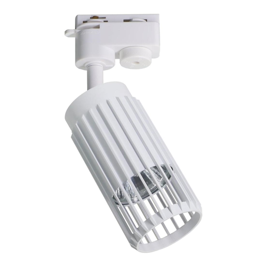 Foco VERTICAL para sistema de rieles 1xGU10/8W/230V blanco