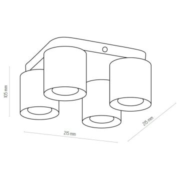 Foco VICO GOLD 4xGU10/10W/230V