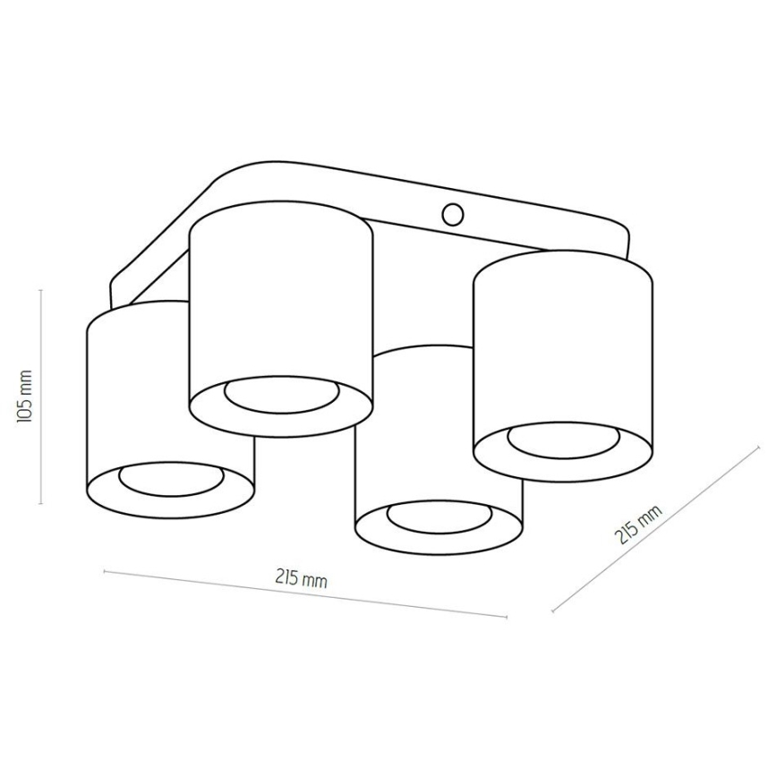 Foco VICO GOLD 4xGU10/10W/230V