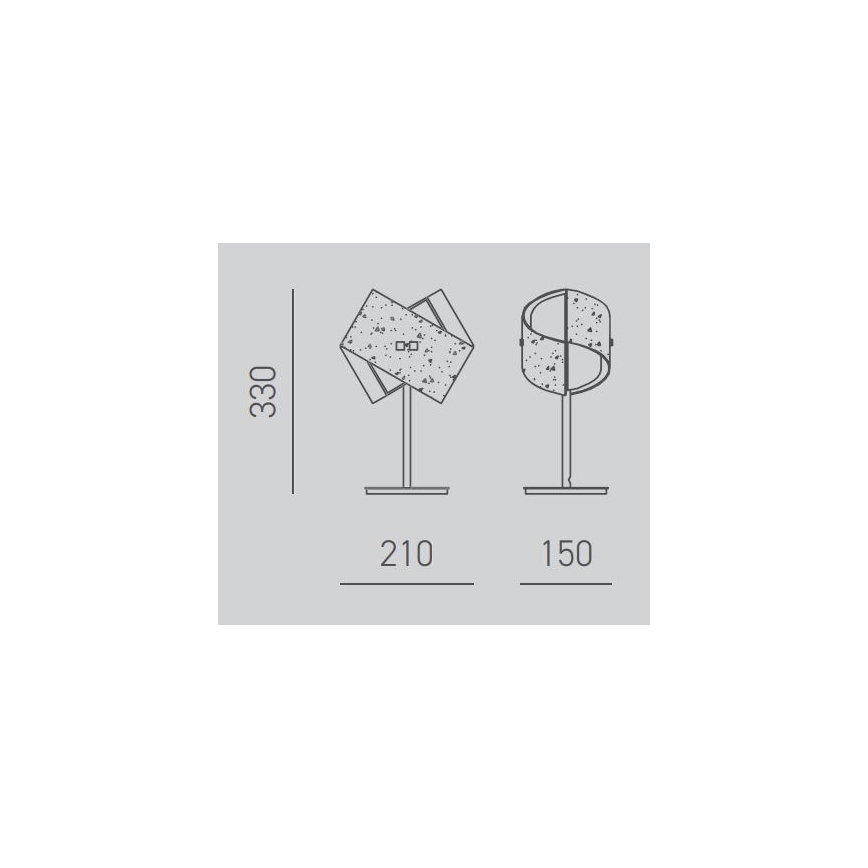 Gea Luce CAMILLA L P arg - Lámpara de mesa CAMILLA 1xE14/42W/230V plata