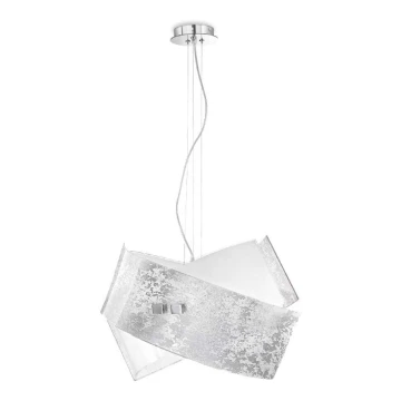 Gea Luce CAMILLA S G arg - Lámpara colgante CAMILLA 2xE27/70W/230V plata