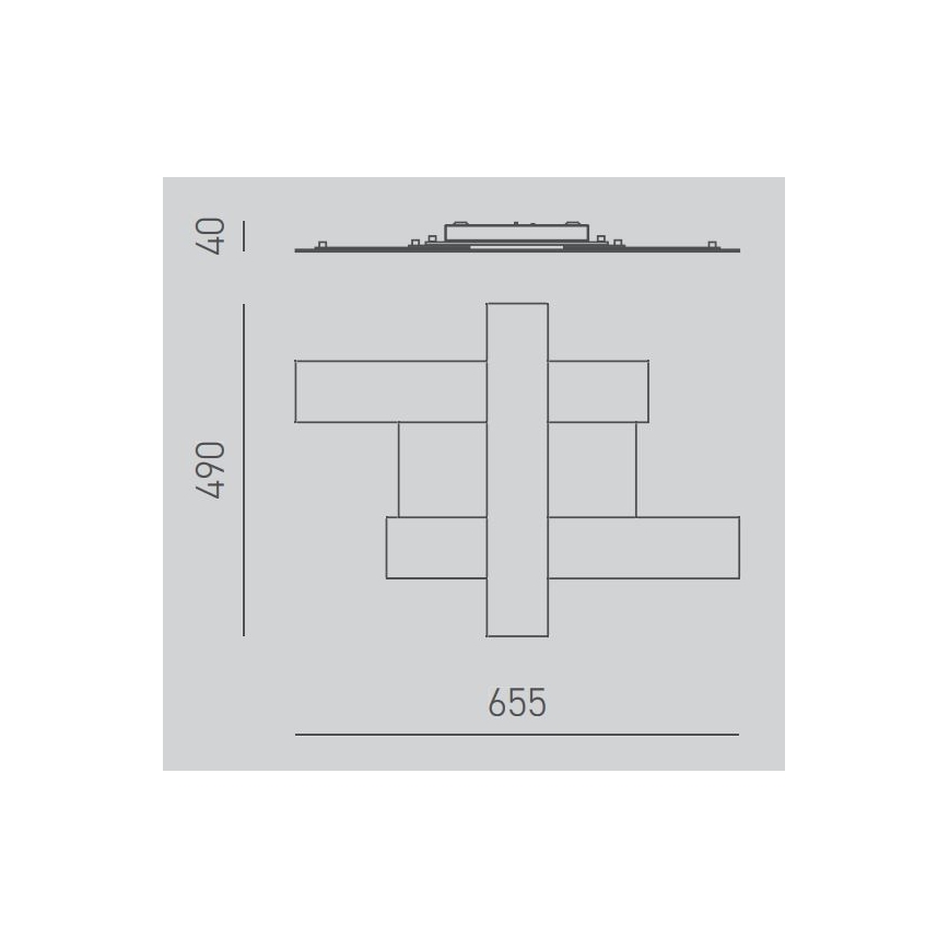 Gea Luce DOHA P P A - Plafón LED DOHA LED/30W/230V 65,5 cm cromo mate