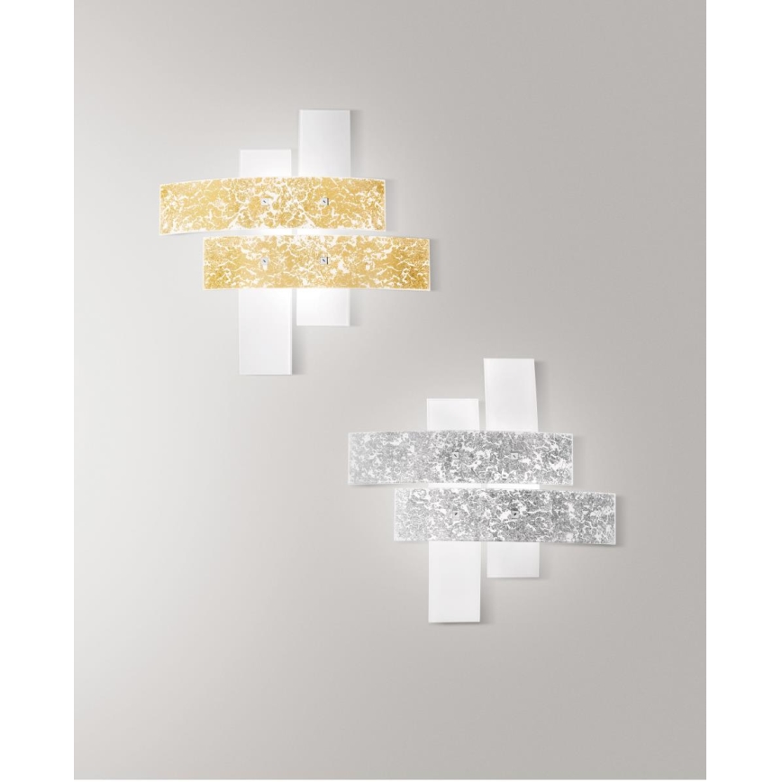 Gea Luce LARA P G arg - Plafón LARA 4xE27/52W/230V 91 cm plata