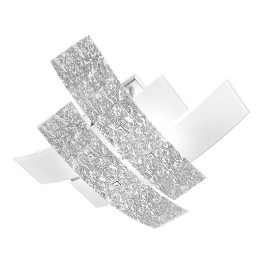 Gea Luce LARA P P arg - Plafón LARA 2xE27/52W/230V 50 cm plata