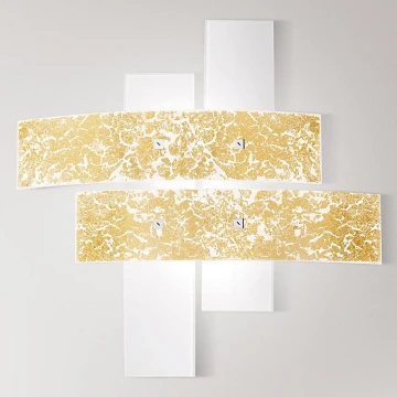 Gea Luce LARA P P oro - Plafón LARA 2xE27/52W/230V 50 cm dorado