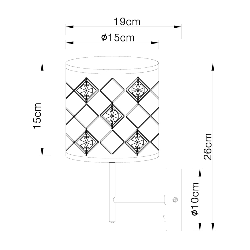 Globo - Aplique 1xE14/40W/230V