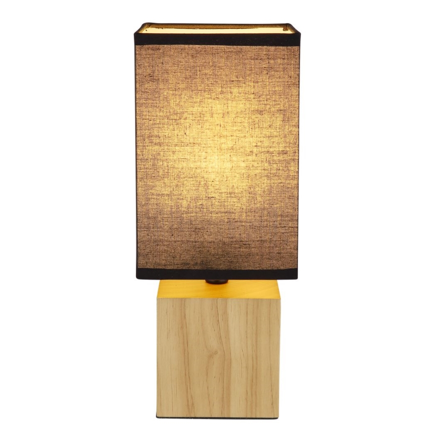 Globo - Lámpara de mesa 1xE27/7W/230V negro/marrón