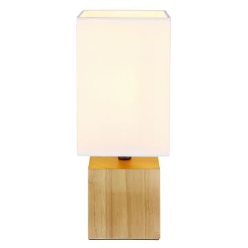 Globo - Lámpara de mesa 1xE27/7W/230V blanco/marrón