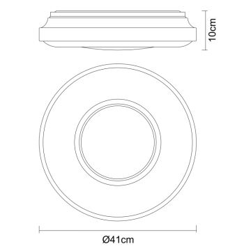 Globo - Plafón LED LED/24W/230V