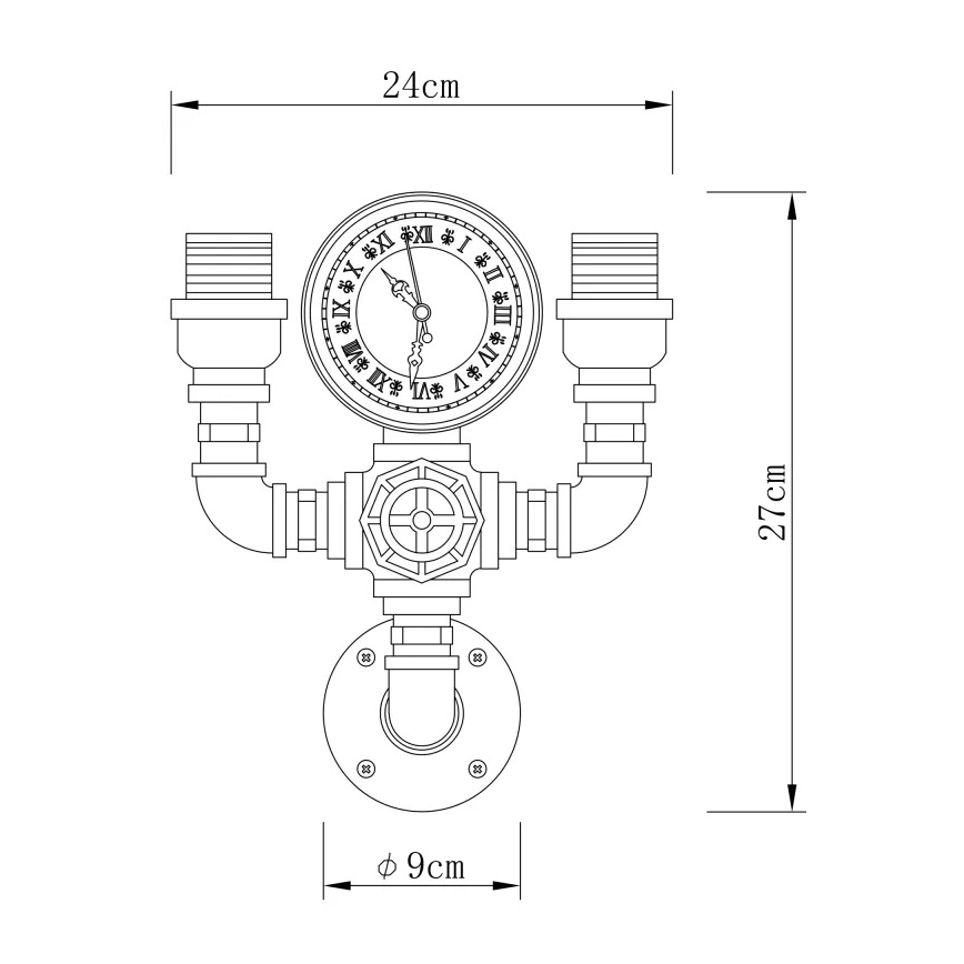 Globo - Aplique de pared 2xE27/60W/230V