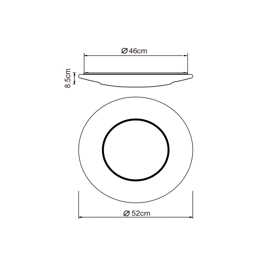 Globo - Plafón LED LED/24W/230V 3000/4500/6500K