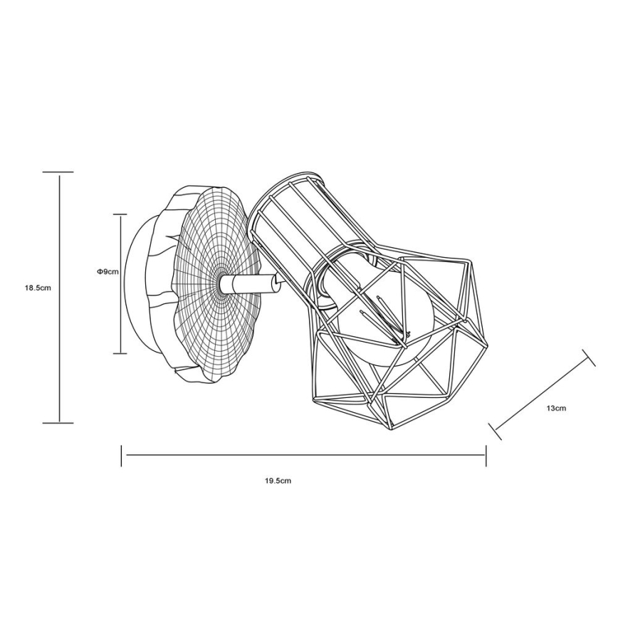 Globo - Foco de pared 1xE27/60W/230V