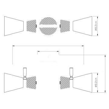 Globo - Foco 2xE14/25W/230V