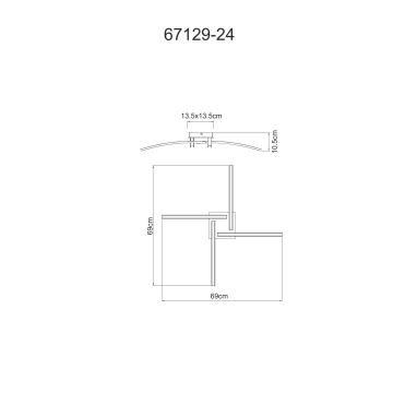 Globo - Lámpara de techo LED 4xLED/6W/230V