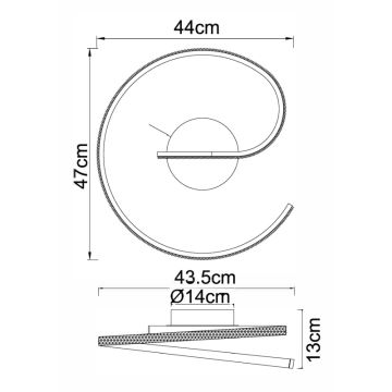 Globo - Lámpara de superficie LED LED/20W/230V