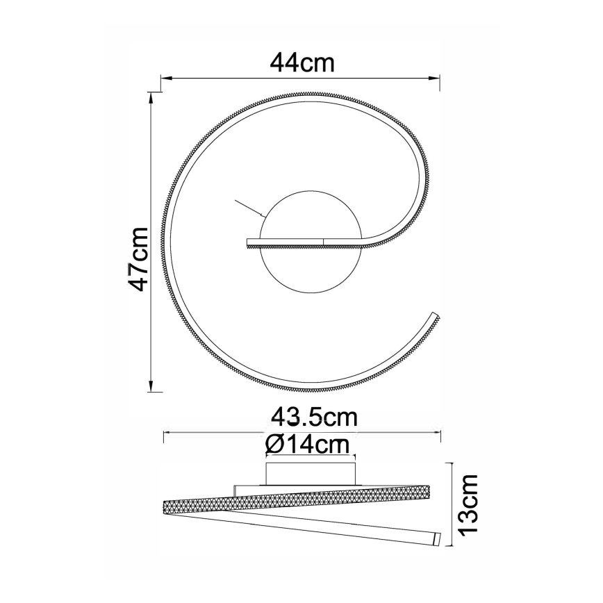 Globo - Lámpara de superficie LED LED/20W/230V