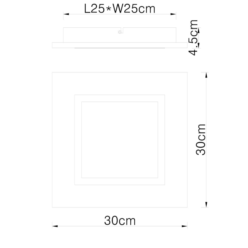 Globo - Plafón LED LED/12W/230V