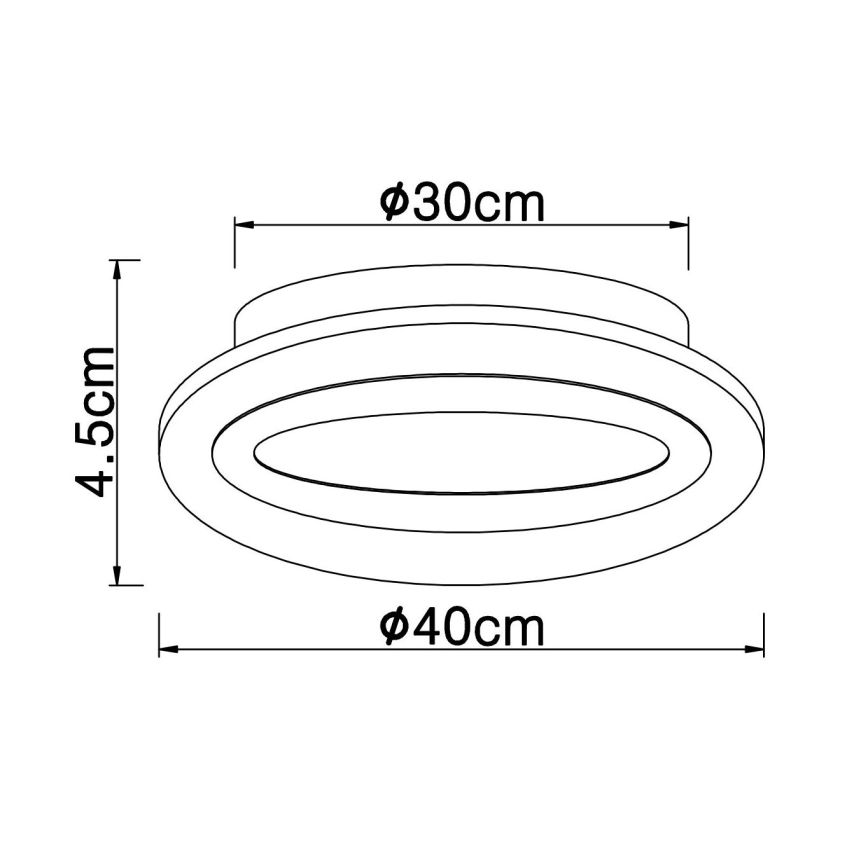 Globo - Plafón LED LED/15W/230V