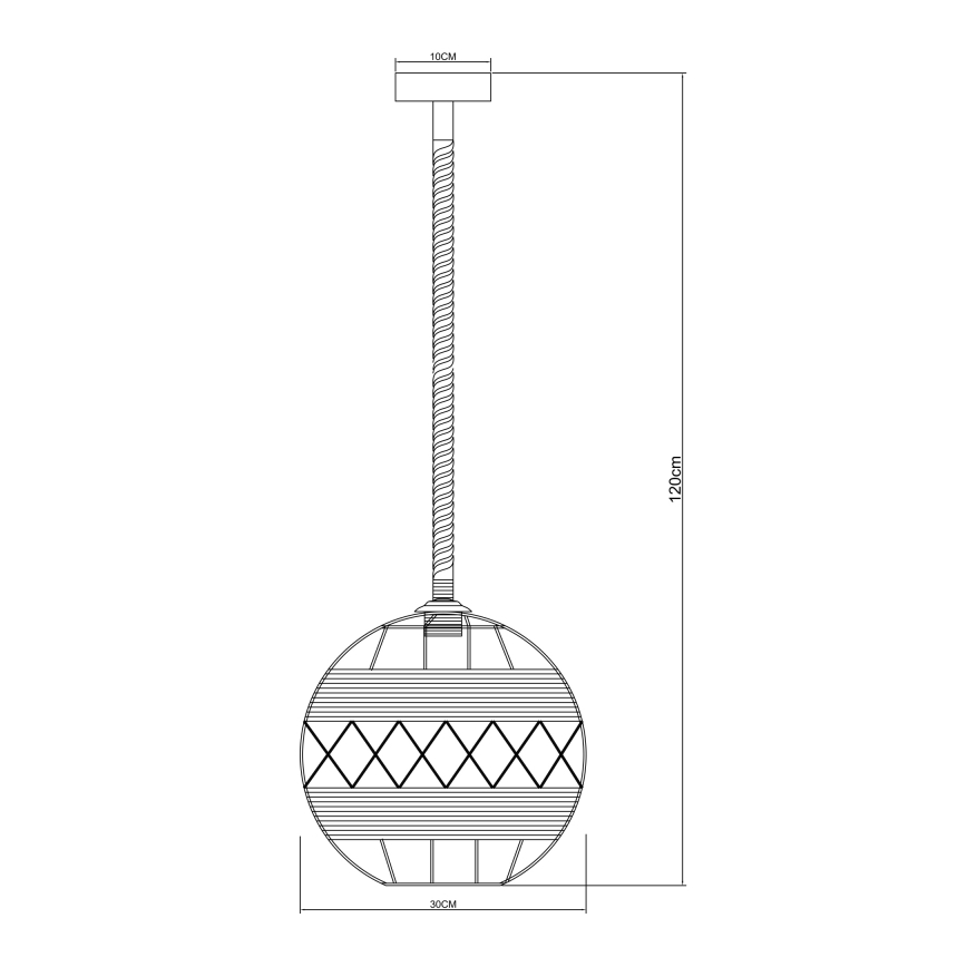 Globo - Lámpara colgante 1xE27/60W/230V