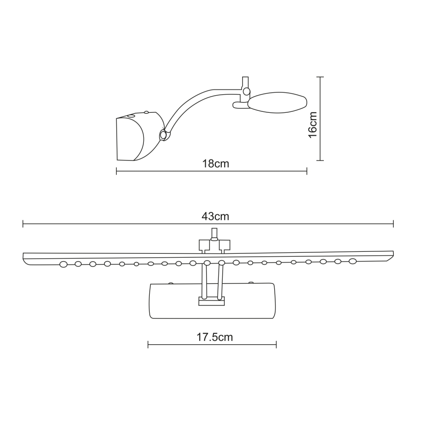 Globo - Lámpara LED de cuadro LED/3W/230V